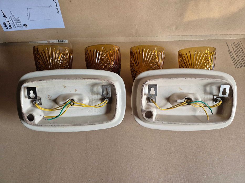 Kinkiet Lampa Promień Wieliczka PRL Mirostowice