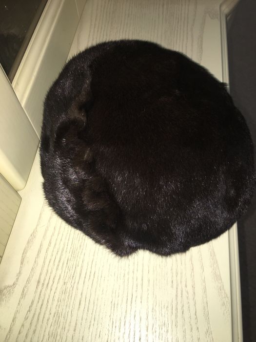 Шапка берет норковый 54-56 см ОГ