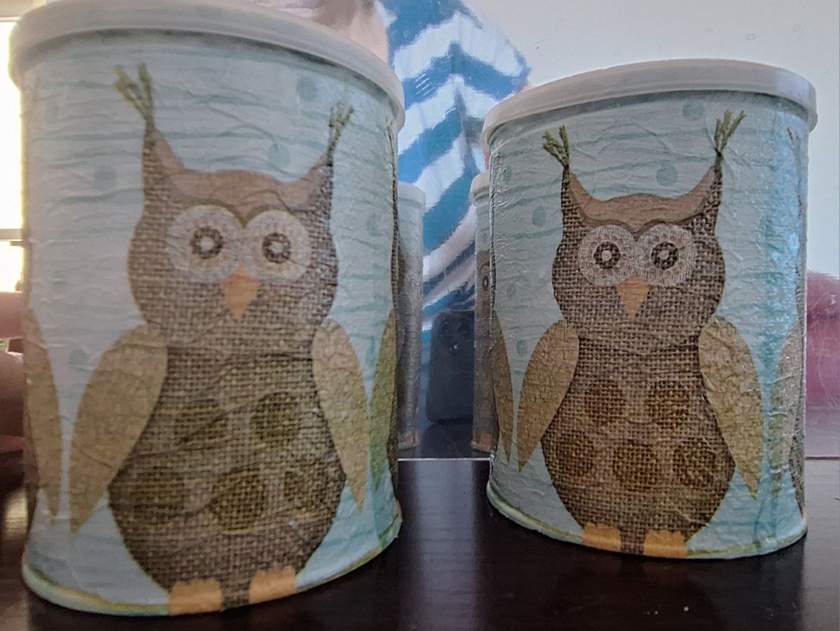 puszki decoupage 2 szt.
