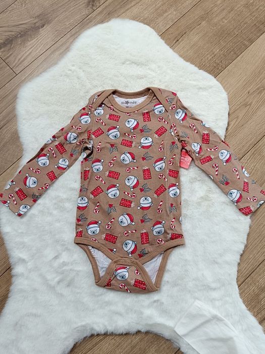Zestaw świątecznych bodów niemowlęcych 98 cm