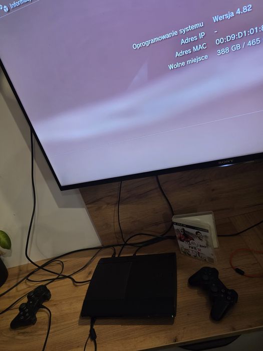 Konsola Sony Playstation 3 Super Slim 500Gb Ps3 + Pudełko + 2 Pady