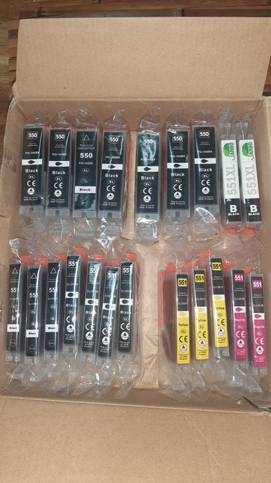 21 Tinteiros 550 e 551 compativeis com Canon Pixma