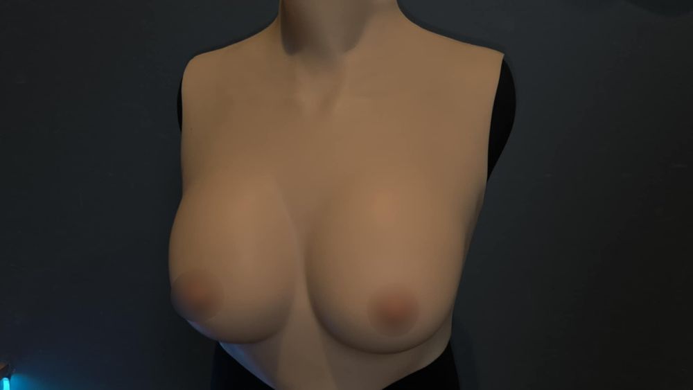 Silikonowe Piersi Realistyczny Napierśnik Beżowy Rozmiar C