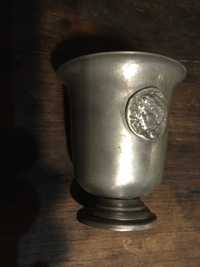 Copo taça Batismal em estanho Séc XIX 10,5 cm