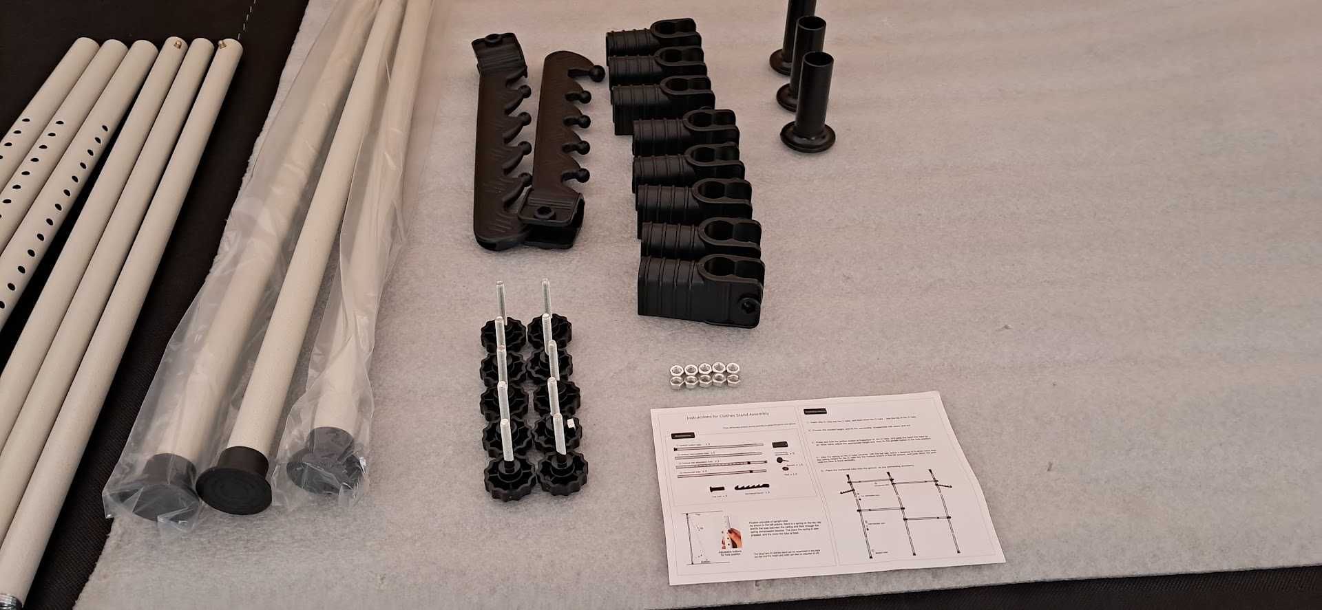 Teleskopowy Drążek na Ubrania, 4-biegunowy Regulowany Wieszak do Szafy