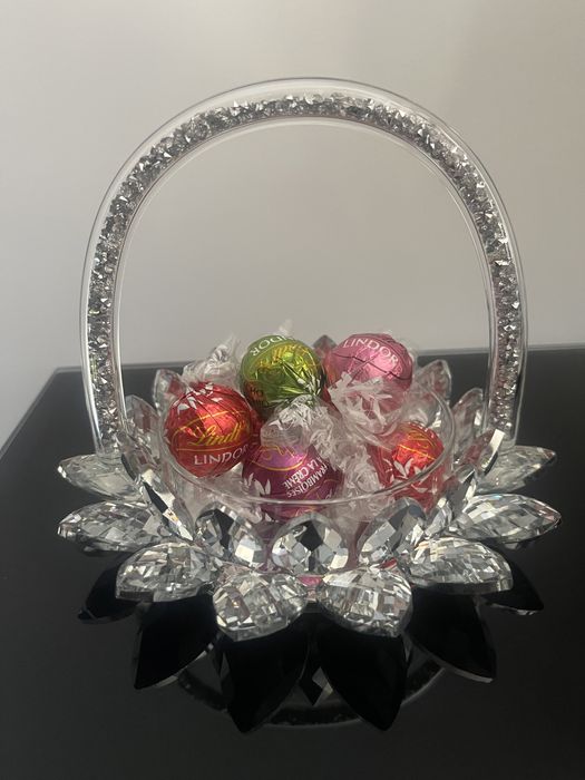 Szklany pojemnik na cukierki ciastka glamour jak home & you