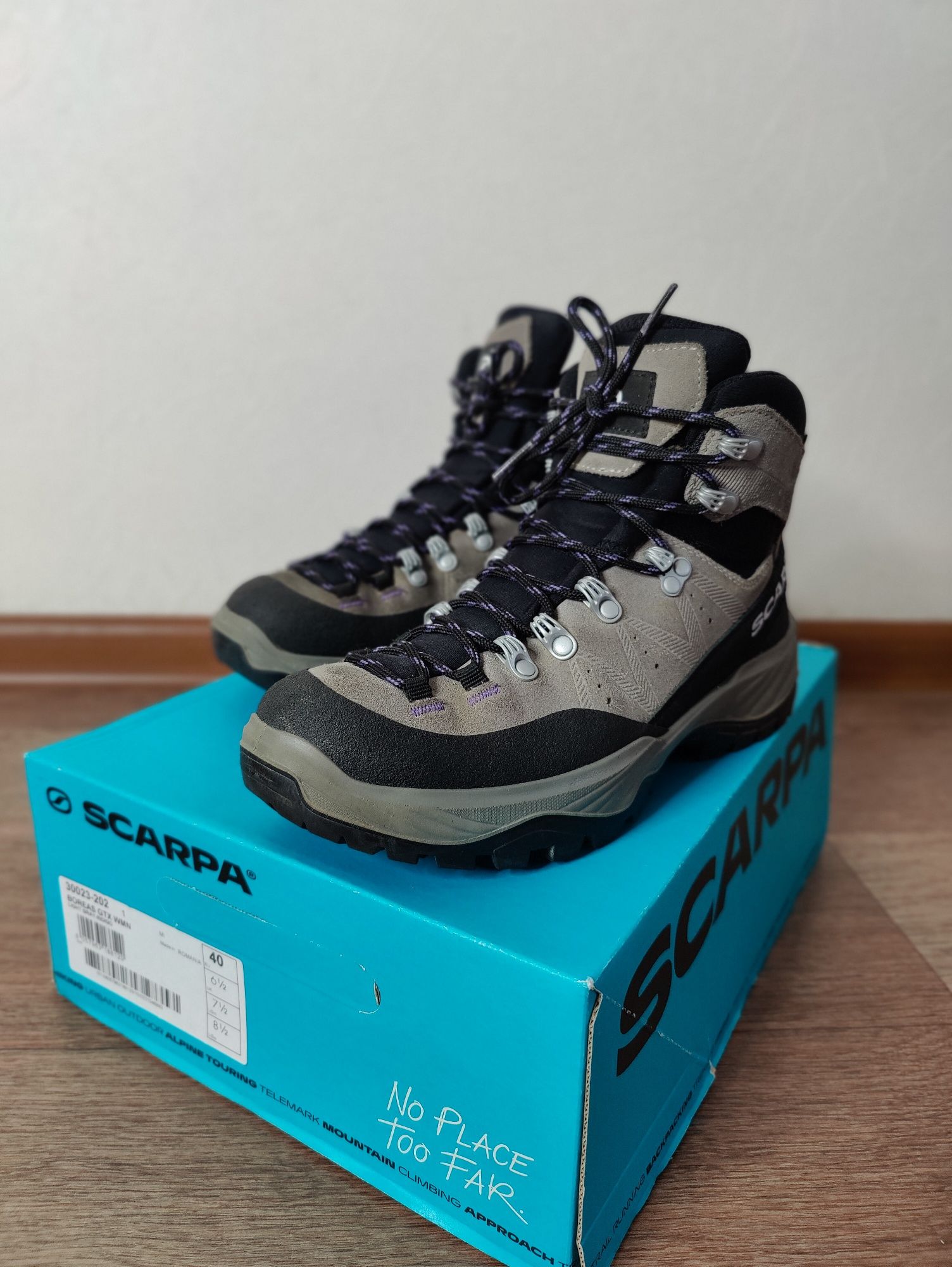 Женские ботинки для треккинга высокие с Gore-Tex Scarpa Boreas GTX WMN