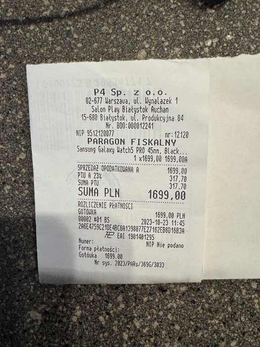 Samsung Galaxy Watch 5 Pro 45mm black