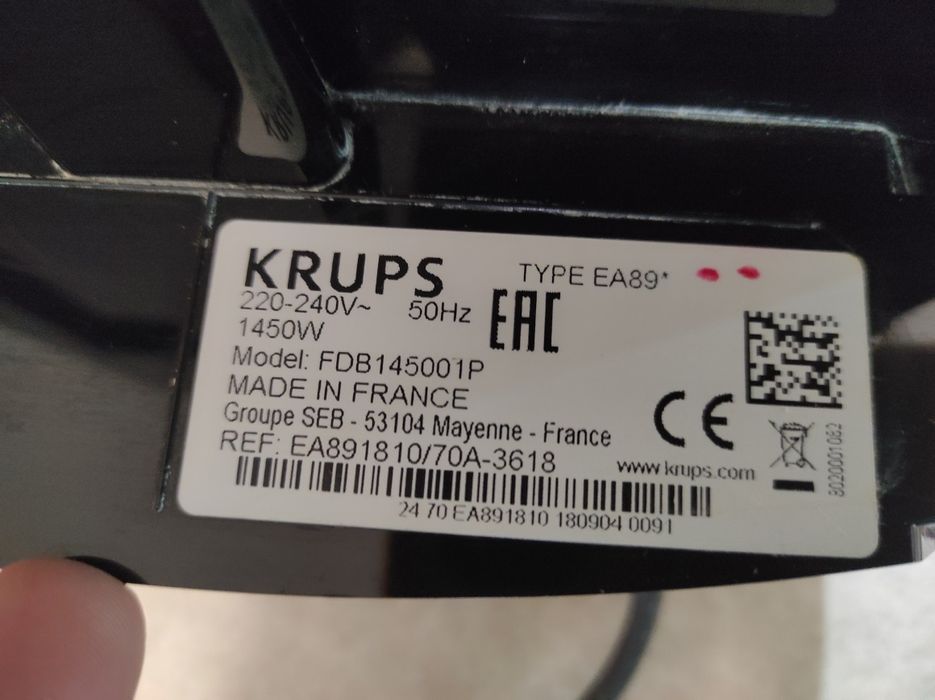 Ekspres do kawy Krups używany cieknie woda