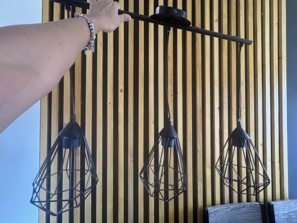 Lampa vibtage retro loft czarna