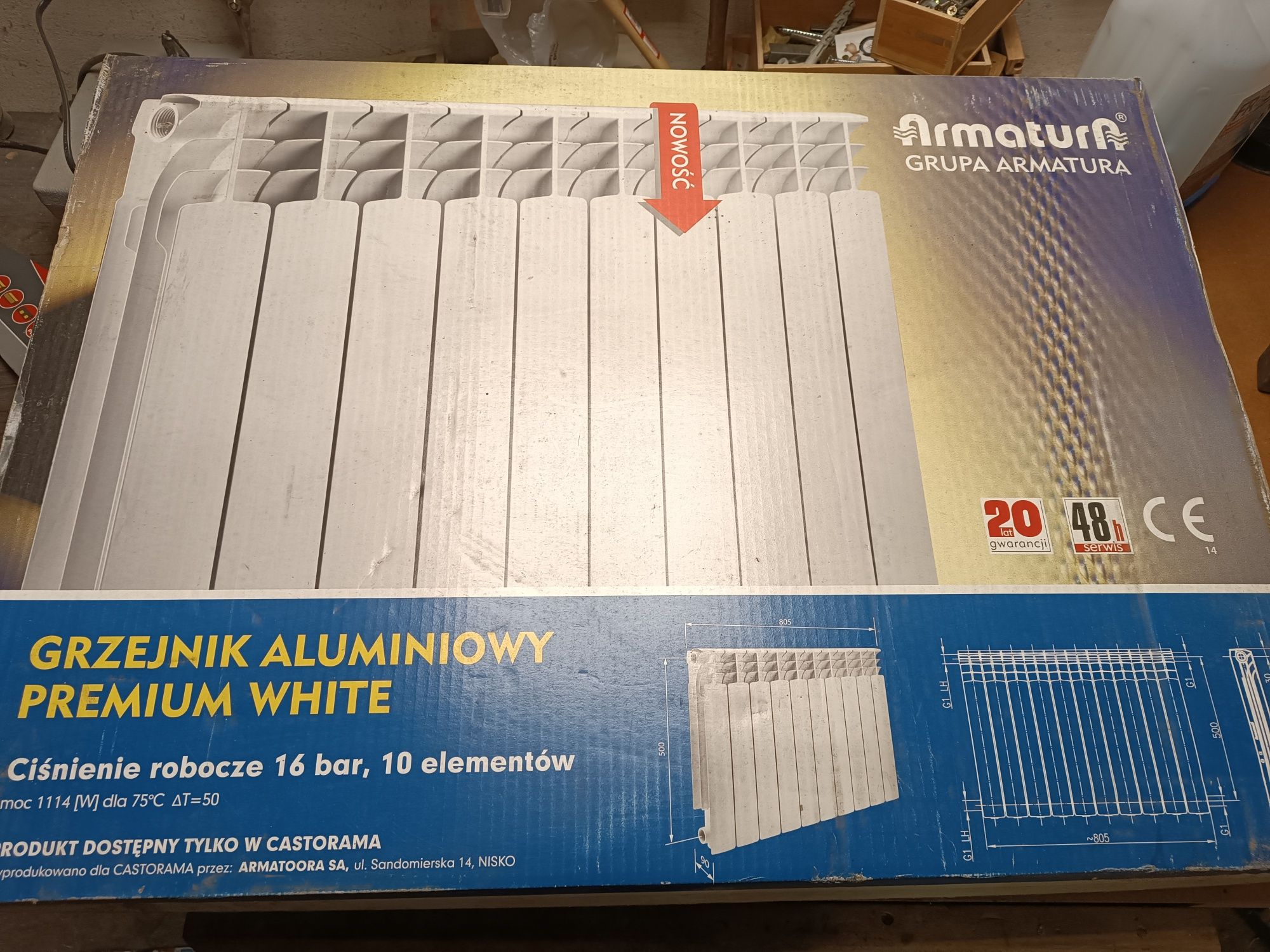 Nowy Grzejnik aluminiowy 2szt.