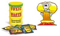 Toxic Waste Желтый - Самые кислые канфеты в мире. Есть и Bean Boozled