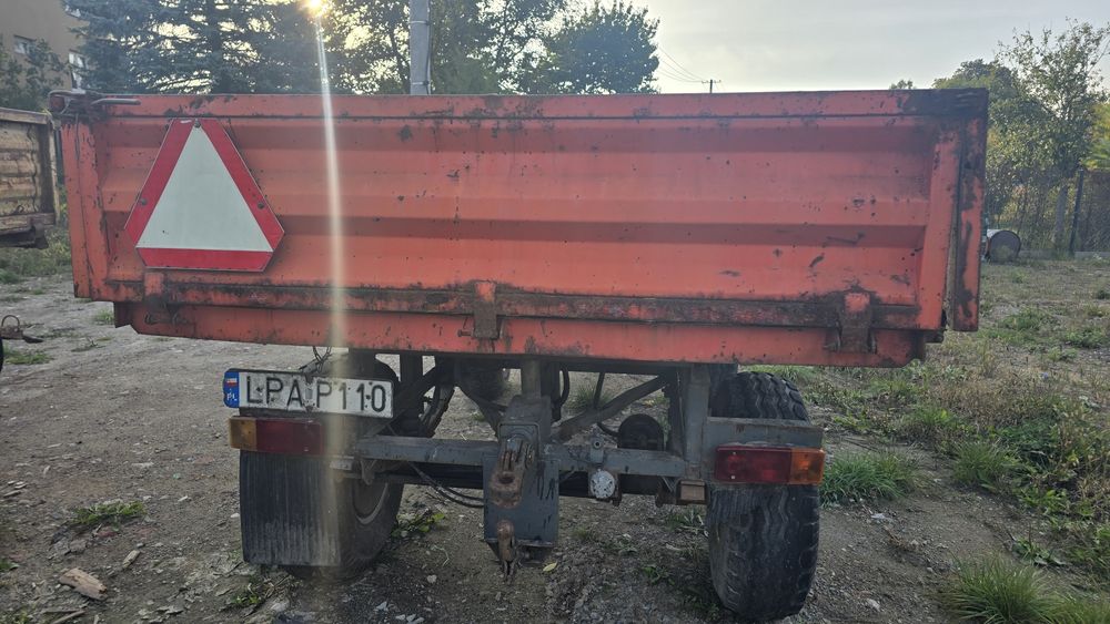 Przyczepa wywrotka D 732 zarejestrowana f.vat transport d55,   6,8 ton