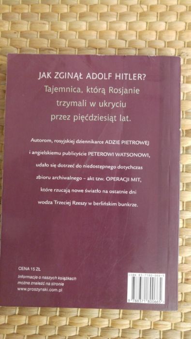 "Śmierć Hitlera" Peter Watson, Ada Pietrowa