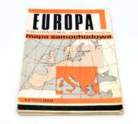 Europa Południowa - część wschodnia - mapa samochodowa - 1983