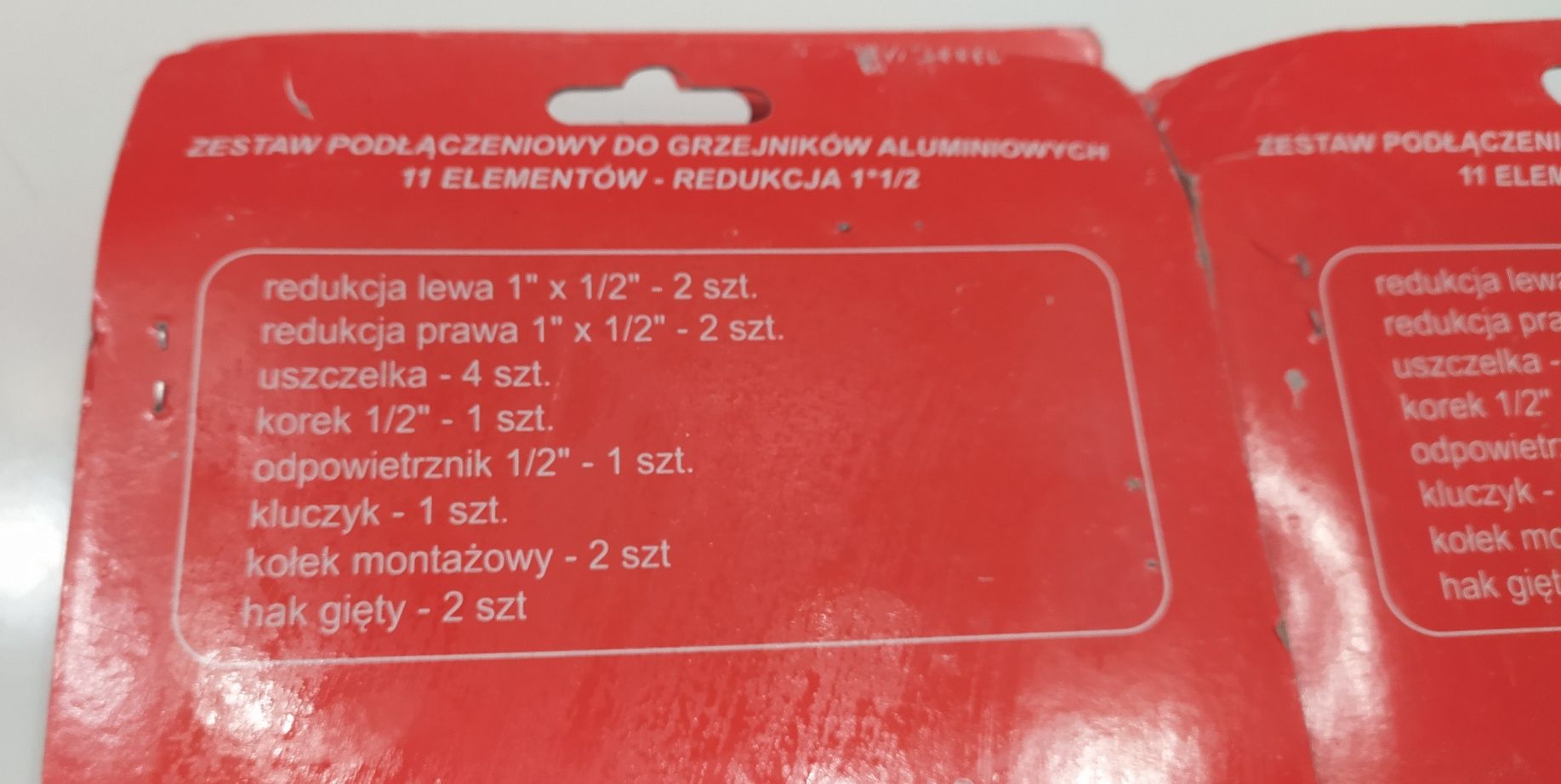 Zestaw podłączeniowy do grzejników aluminiowych