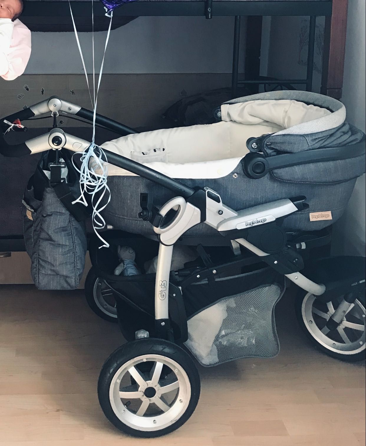 Wózek dla dziecka Spacerówka i Fotel do samochodu 3w1  Peg Perego