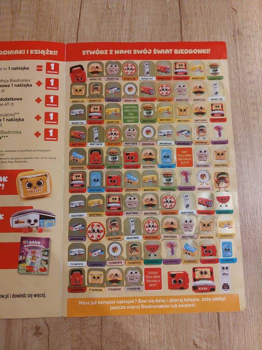 Naklejki na biedroniaki z biedronki