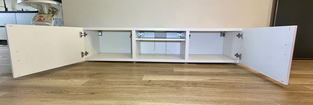 Ikea Rack Besta 180x42x38cm - Móvel de TV com portas, p/ parede e chão