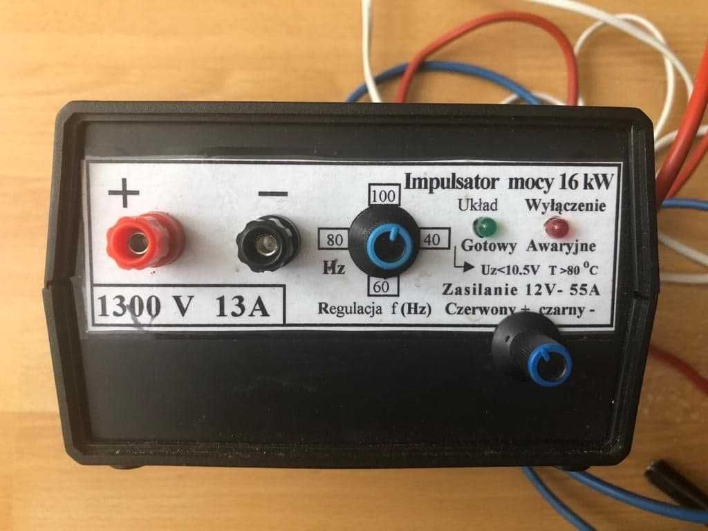 Impulsowa przetwornica połowowa, Impulsator mocy 16 KW, 1300 V, 13A