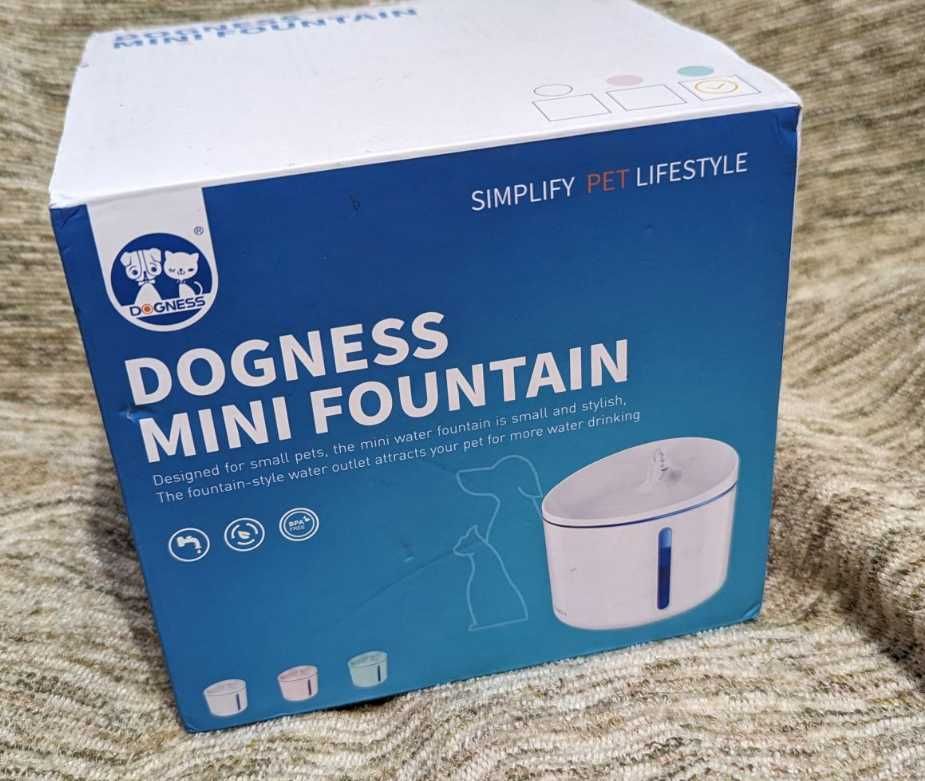 Dogness mini fountain . Фонтанчик поїлка для тварин