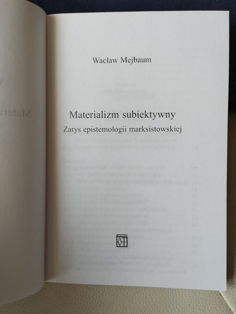 Mejbaum materializm subiektywny