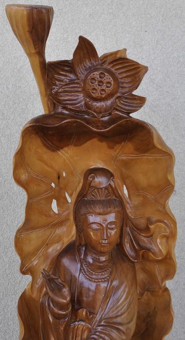 Figura Kiki Statua Buddy Rzeźba z Drzewa Sandałowego Dekoracja 100cm!!