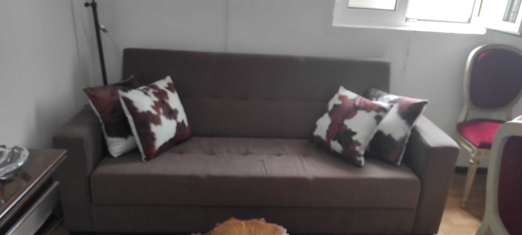 SOFA/CAMA DE 3 LUGARES (TECIDO)