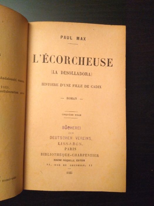 Raro - Paul Max L'ecorcheuse - Histoire d'une Fille de Cadix