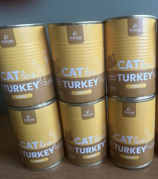 Pokusa Monoprotein Indyk - 6 x 400g - mokra karma dla kotów premium