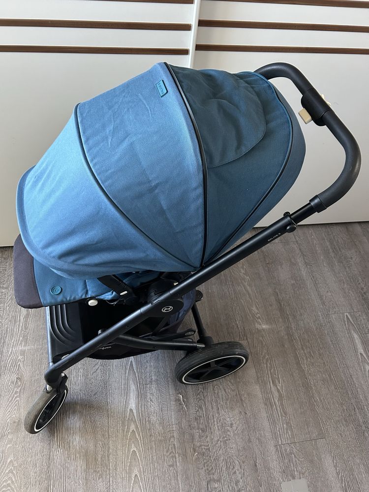 Cybex balios s lux - River blue - niebieski - czarny - spacerówka