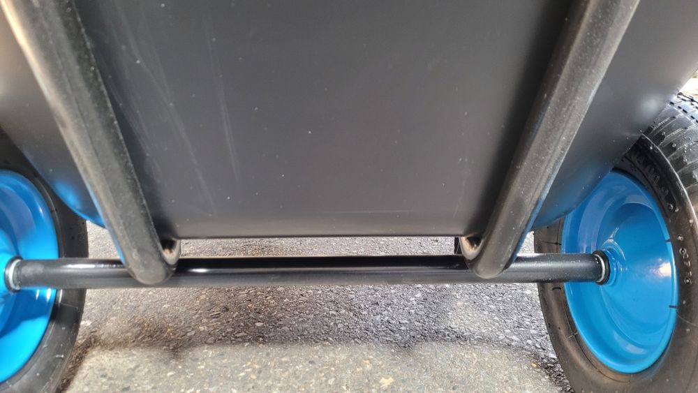 Polski Wózek Paszowy Japonka Taczka dwukołówka 350L, koła wzmocnione