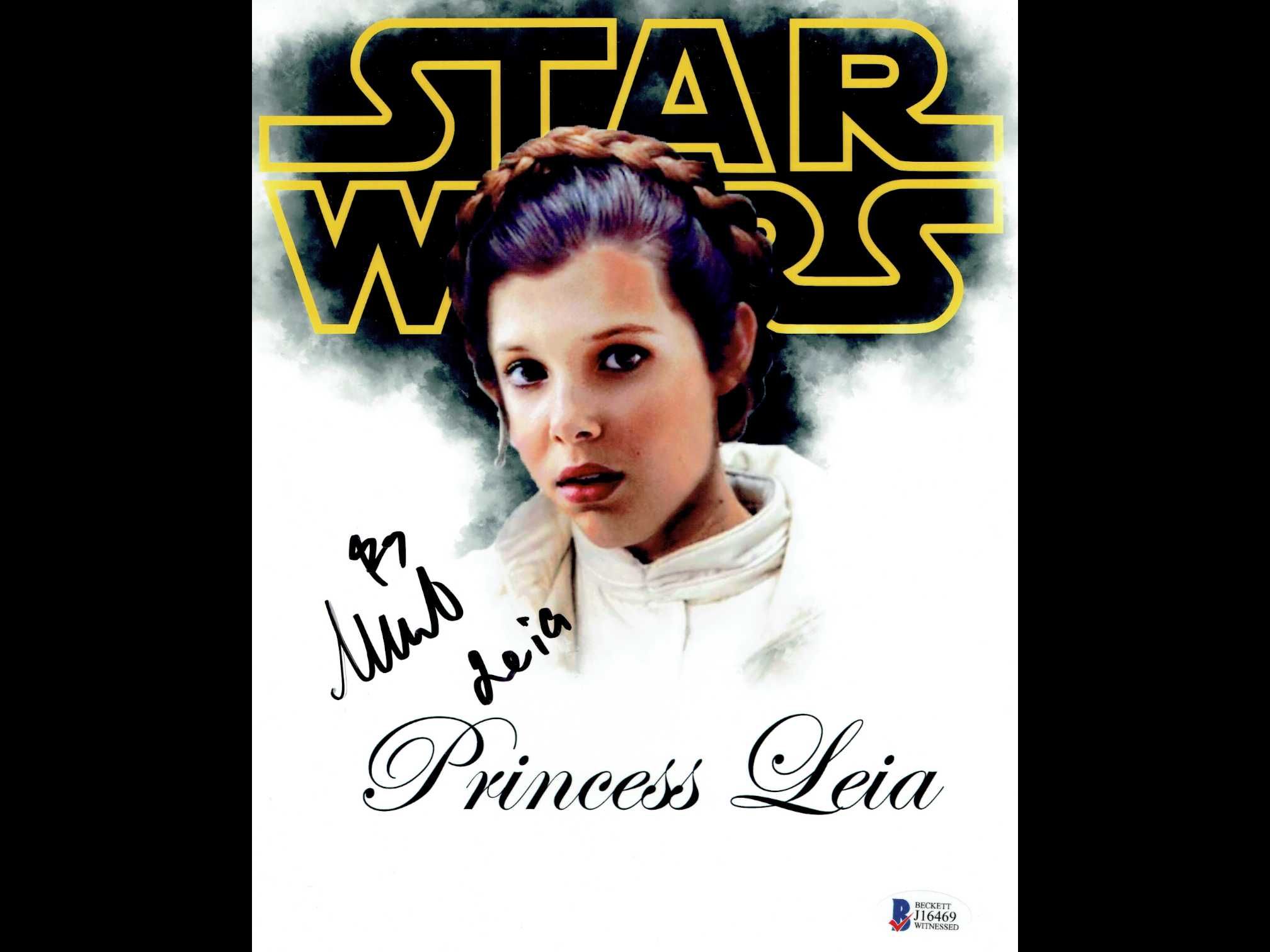 ! AUTOGRAF Millie Bobby Brown 20x25 cm Certyf STAR WARS Gwiezdne Wojny
