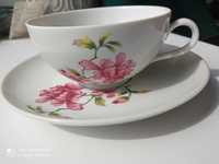 Porcelanowa filiżanka do herbaty z motywem kwiatowym FRANCJA