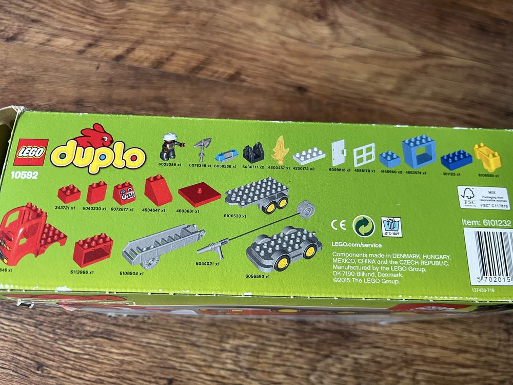 Lego duplo 10592 wóz strażacki