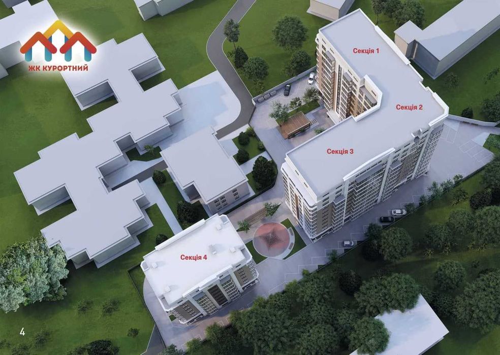 Продаж 2кк 66,8 м2. ЖК Курортний. Є-Оселя.