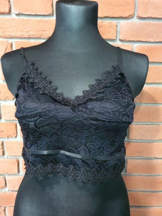 Nowa seksowna koronkowa bluzka crop top damski r.uniwersalny