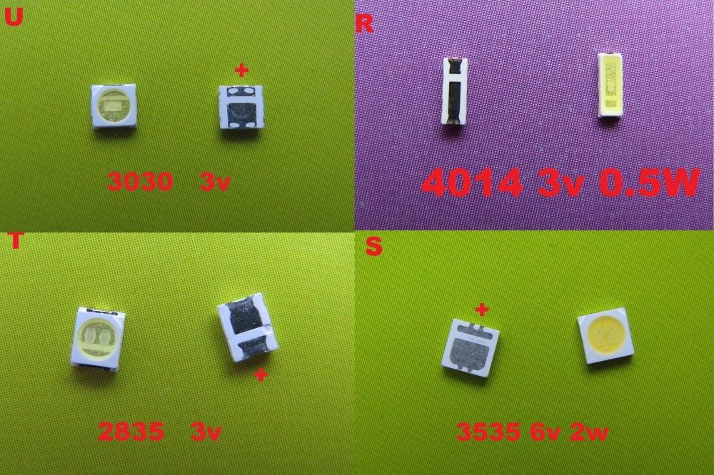 Светодиод для ремонта подсветки led жк ТВ 3v и 6v
