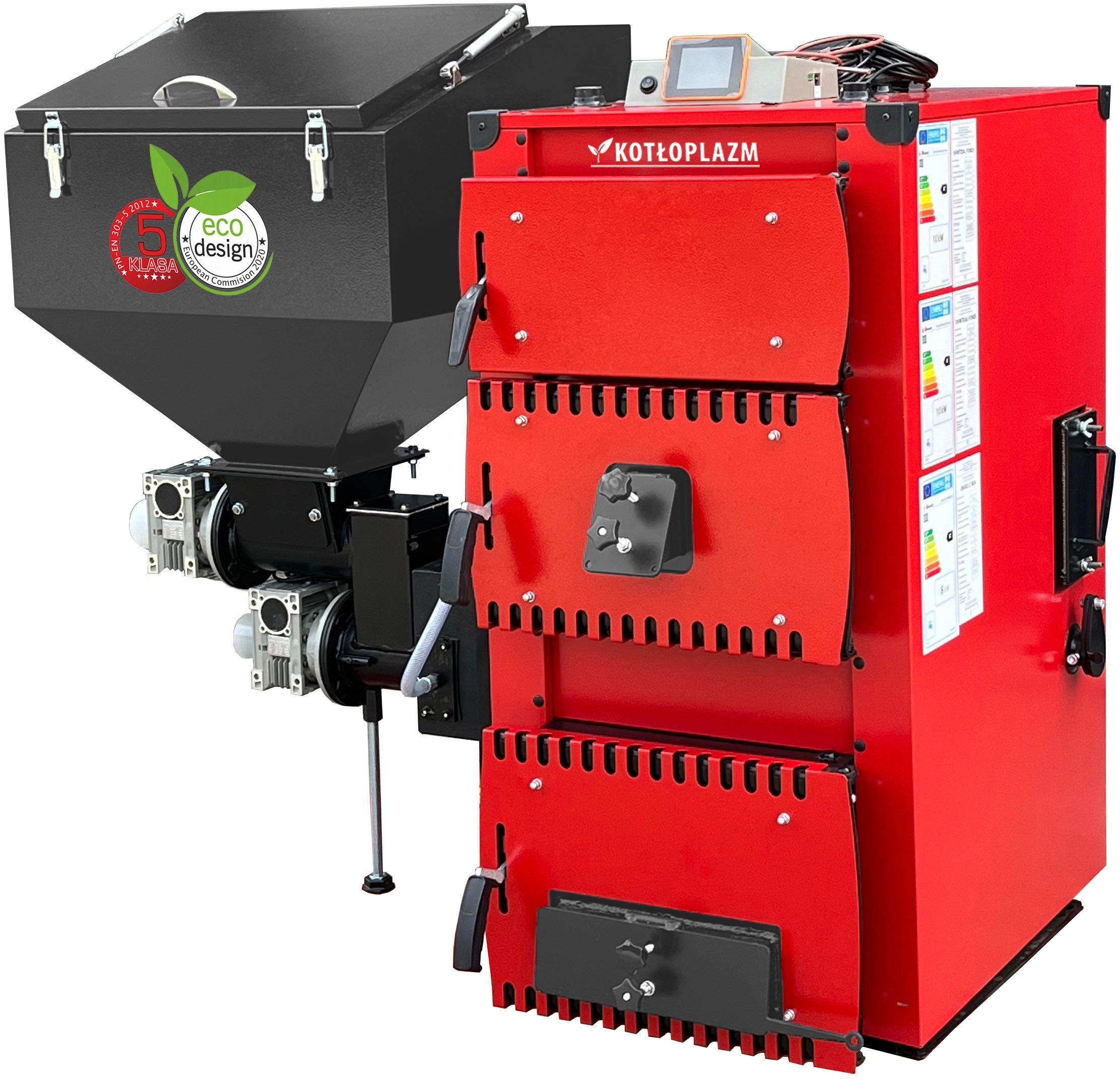 Kocioł, Piec - pellet, drewno, ekogroszek. Uniwersal Power 10 kW.