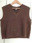 Sweter kamizelka S brązowy H&M