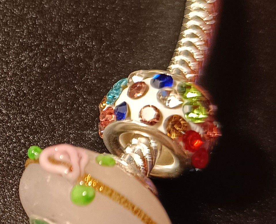 2szt (PARA) beads charmsy zawieszkI cyrkonie do bransoletek modułowych