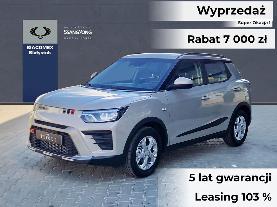 SsangYong/KGM Tivoli 1.5 163 KM Letnia przecena Okazja Leasing od 103% / Kredyt od 4.99%
