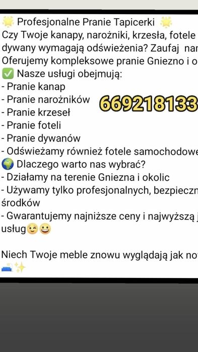 Pranie tapicerki meblowej
