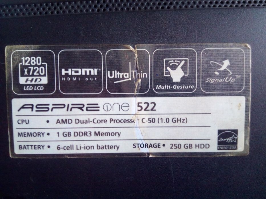 топкейс acer aspire one 552