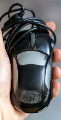 Myszka komputerowa mysz USB samochodzik czarny laserowa