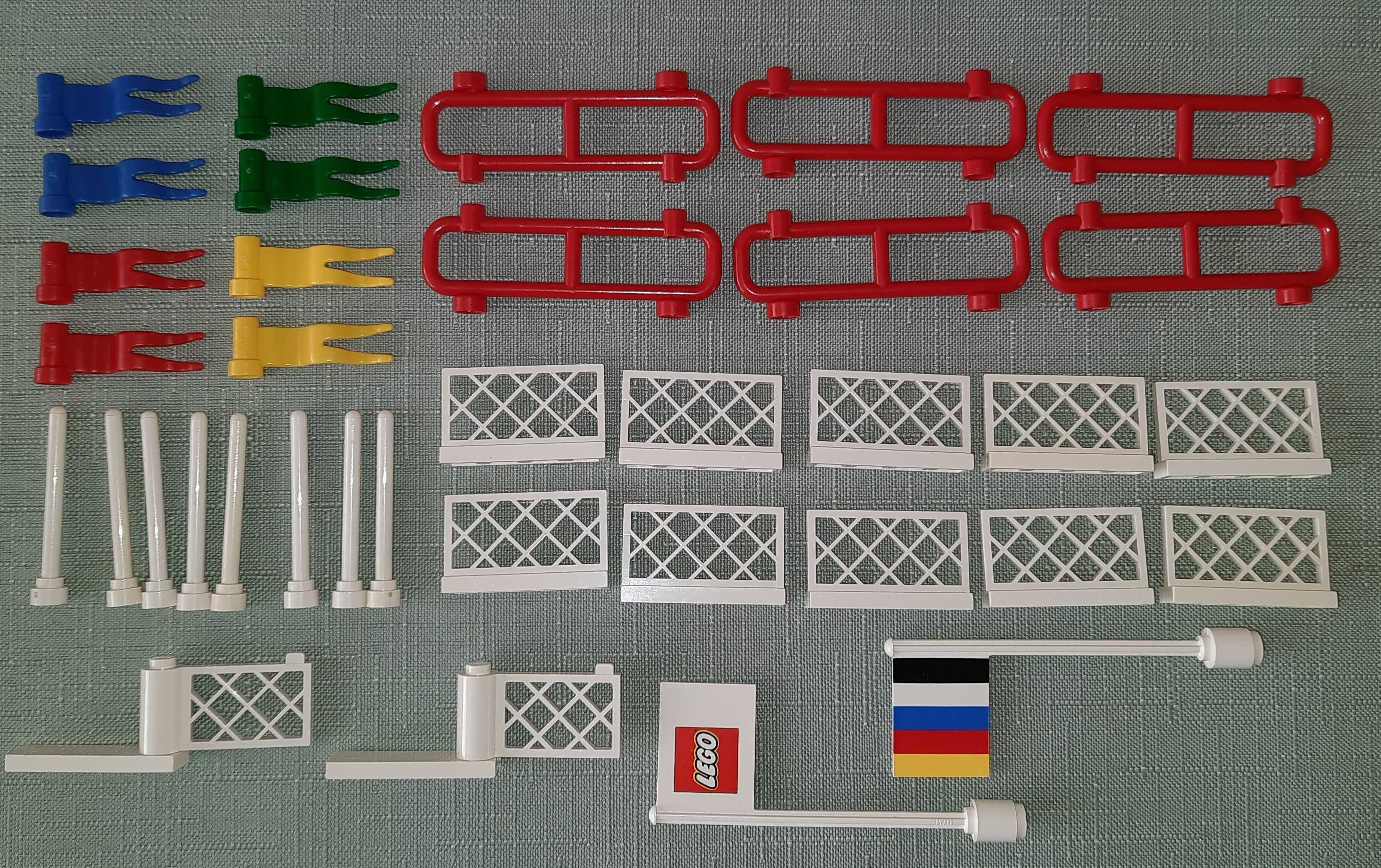 Zestaw LEGO 6316 flagi i ogrodzenia z pudełkiem