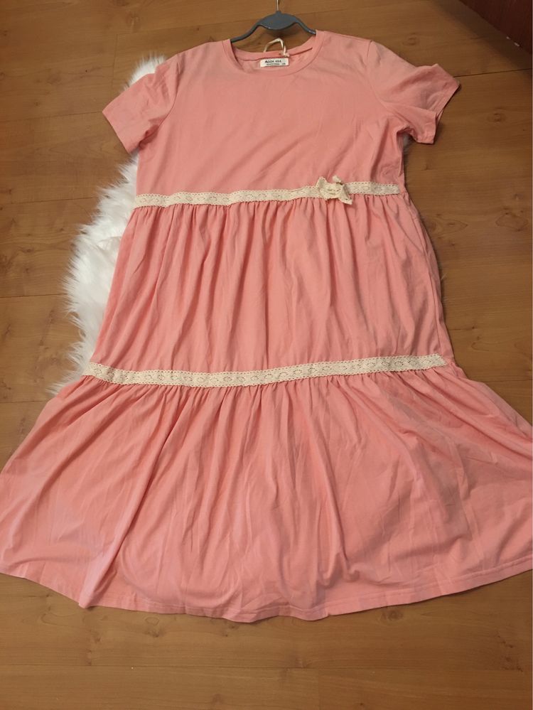 Vestido Comprido Salmao da Moda Ana