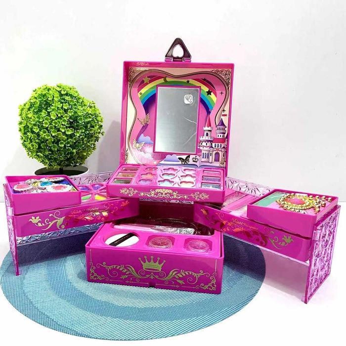 Косметика дитяча тіні лак помада в валізі Рожева (SR24021-3) Розд/Дроп