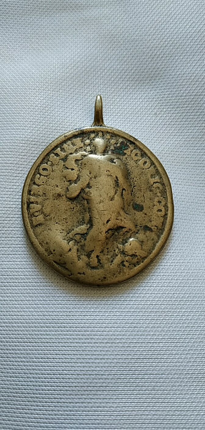 Medalha Antiga Relegiosa Séc. XVIII