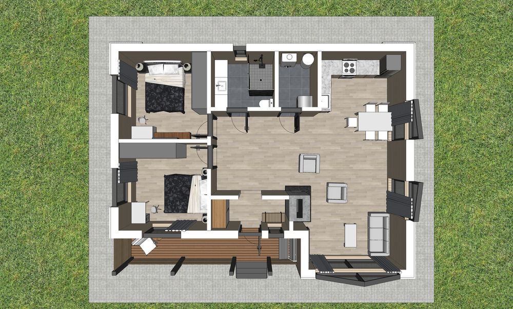 Каркасний будинок під ключ від 450$м2 Київ та Київська обл